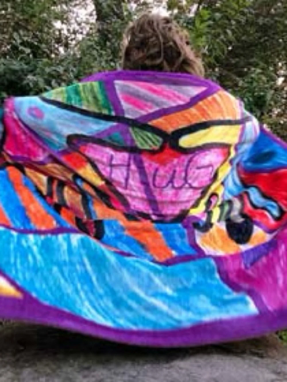 NWT 🆕 Blanket - Silky-soft ‘Hug’ Throw Fleece, Tie-Dye, Colorful, Cozy, Plush